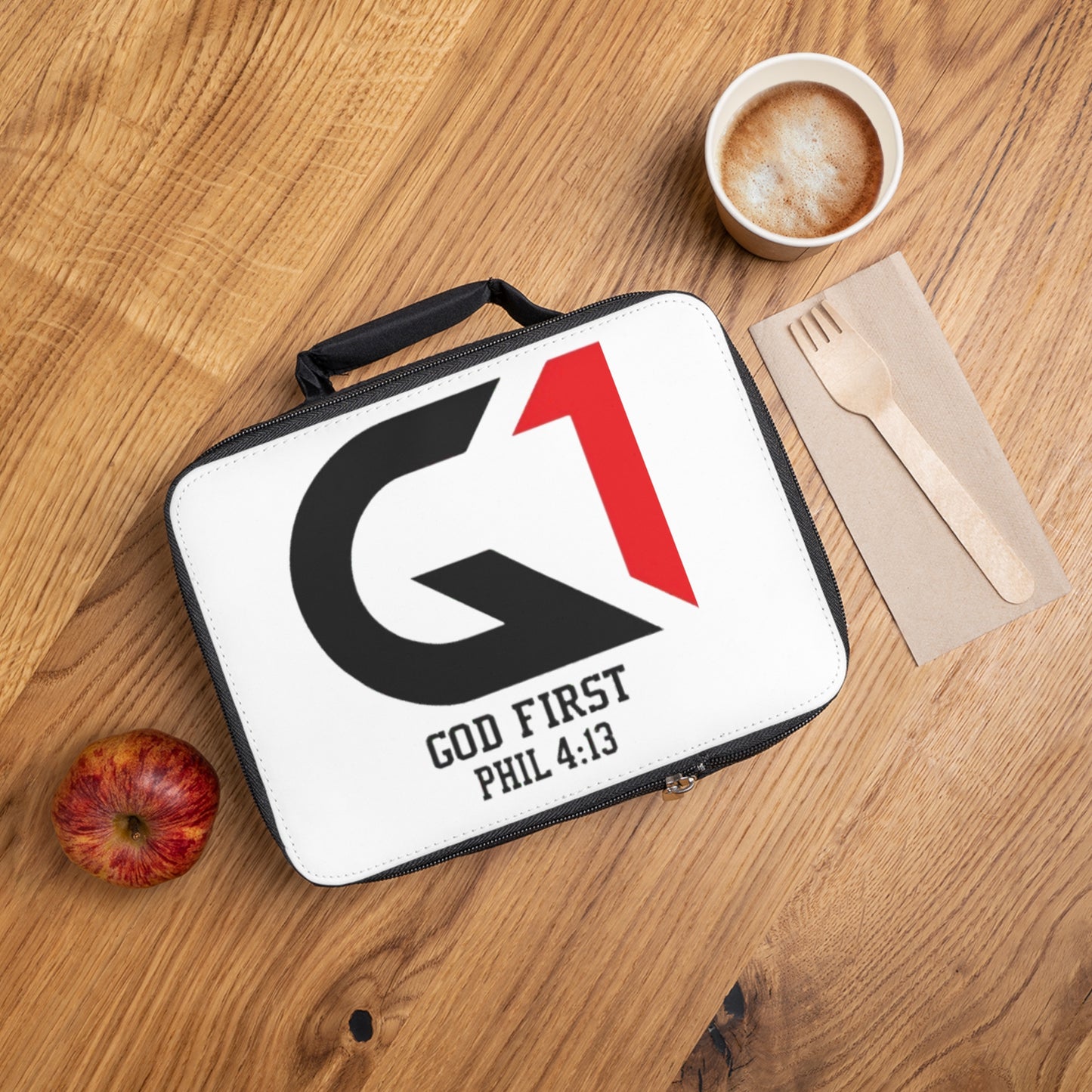 Inspirational Lunch Bag - God First Design, Reusable Cooler, Motivational Gifts, Lunch Break Essentials, School & Work Companion, [...]