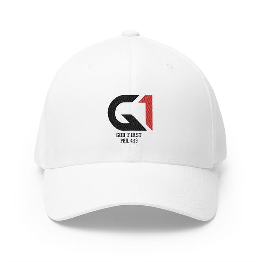Structured Embroidered Cap - 'G1' Logo | Stylish Headwear for Everyday Wear