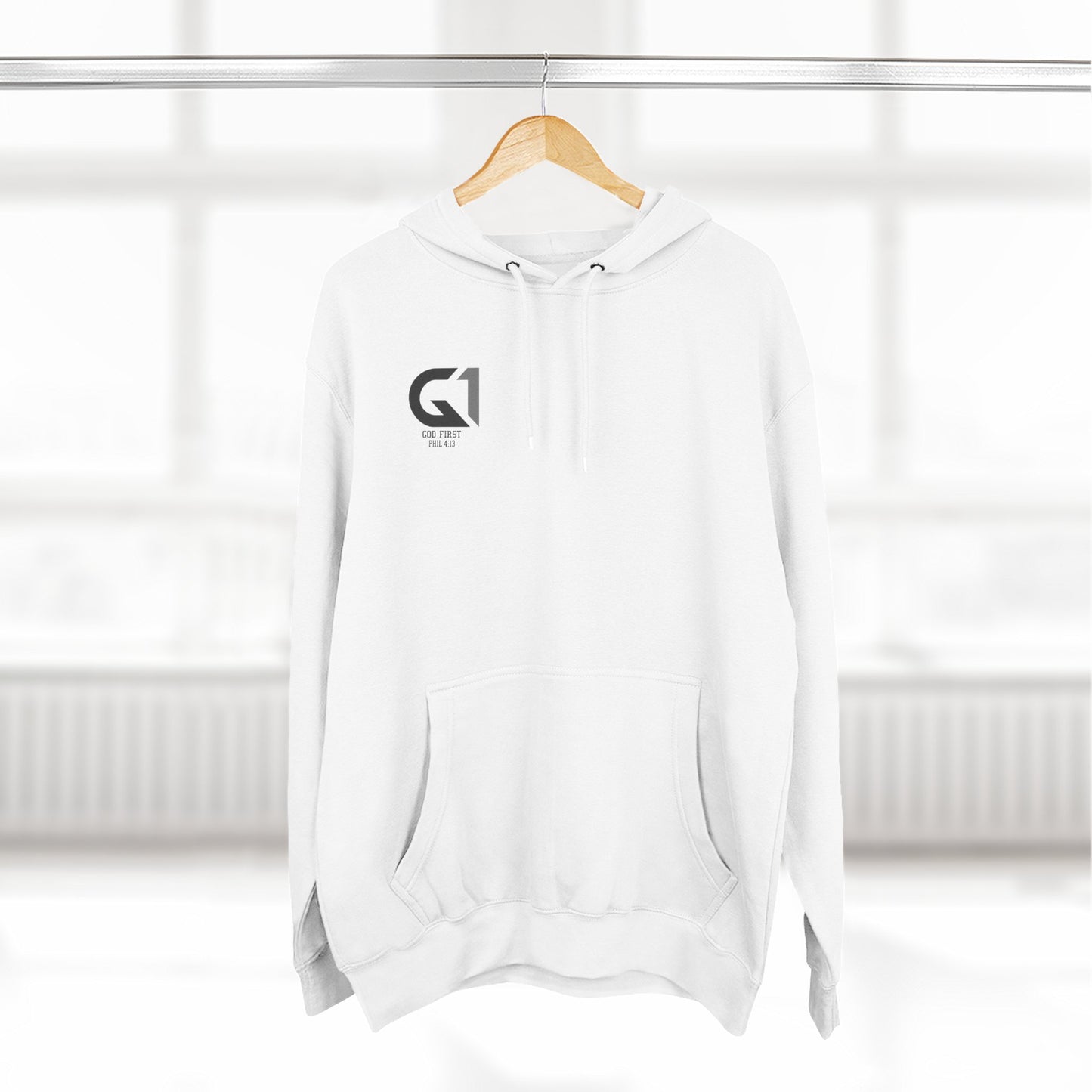 Inspiring Three Panel Fleece Hoodie, Motivational Sweatshirt, Faith-Based Apparel, Casual Christian Wear, Gift for Him/Her