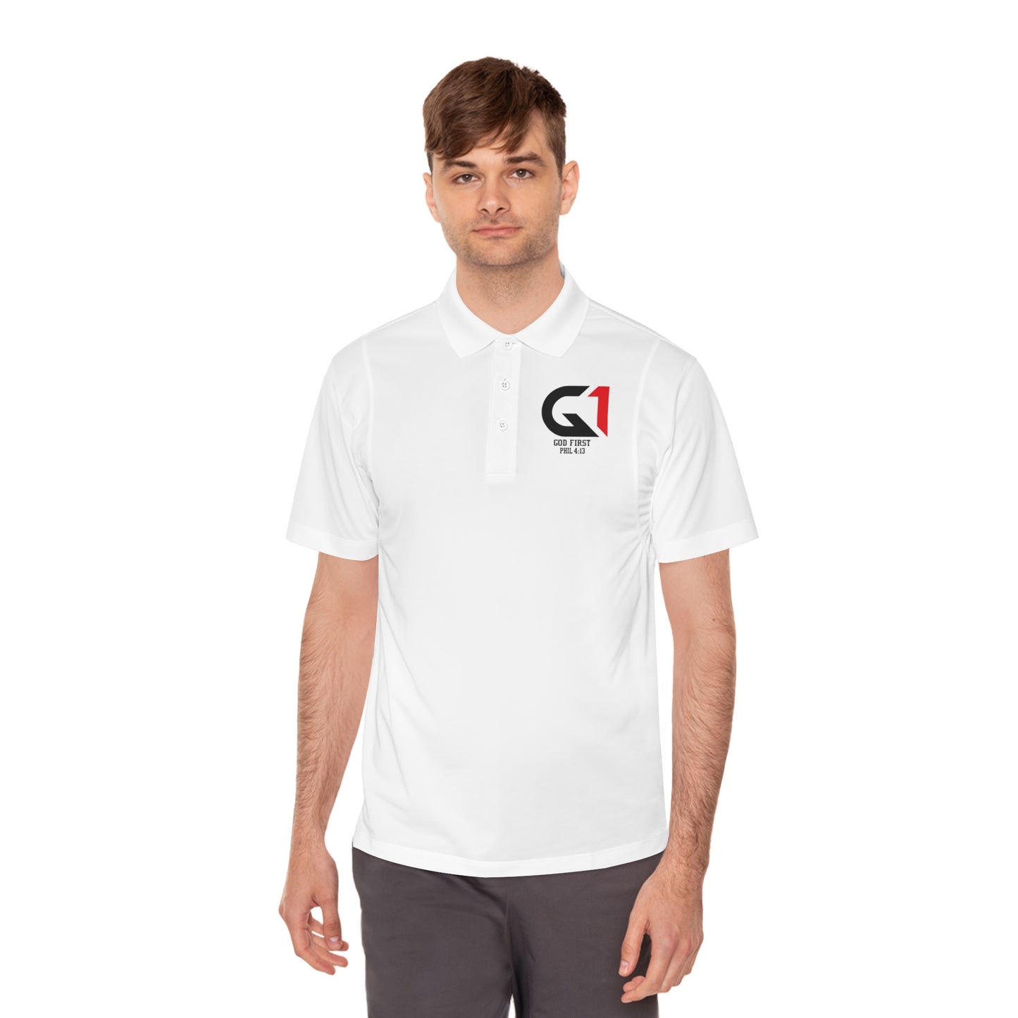 Men's Sport Polo Shirt - Comfortable Performance Tee for Casual and Active Wear