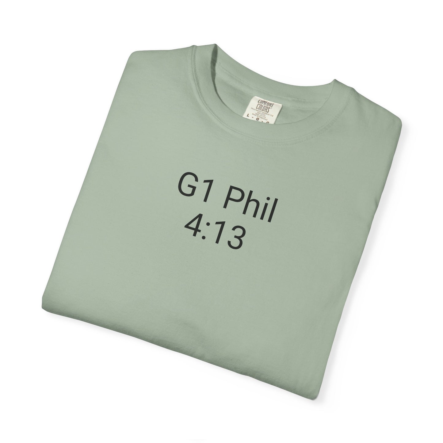 Inspirational Unisex T-Shirt with G1 Phil 4:13 Design