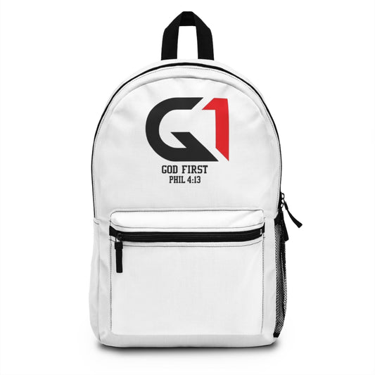 Modern Graphic Backpack with G1 Logo - Ideal for School & Travel