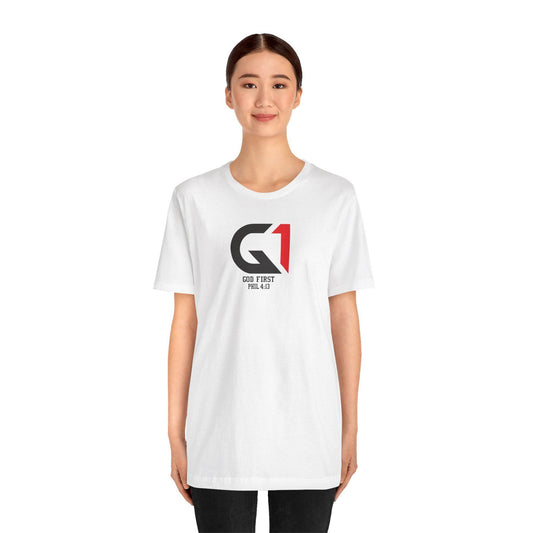 God First Unisex Jersey Tee - Faith-Based Casual Wear